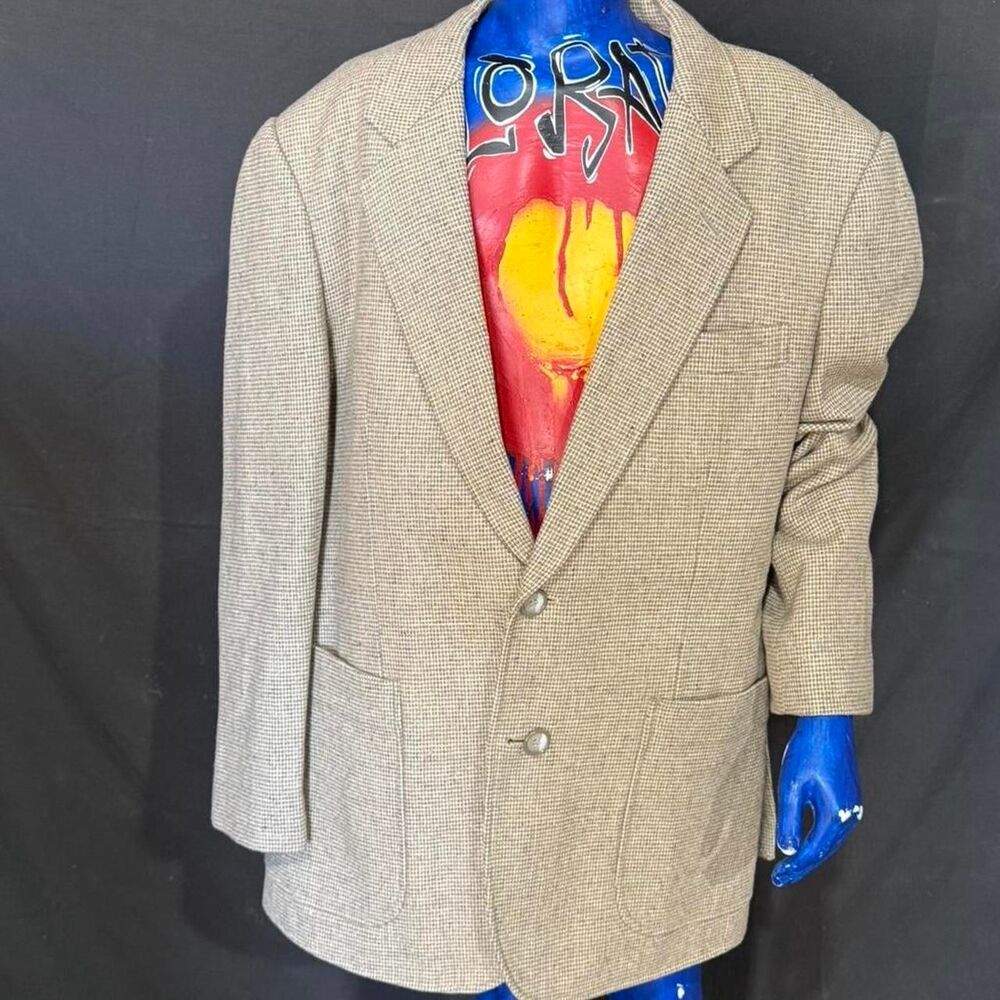 Merona Men's Grey and Brown Blazer Jacket